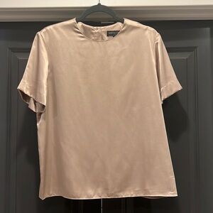 Champagne “silky” Blouse